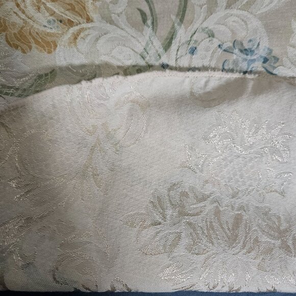 Oval Tablecloth Ivory White Embroidered Floral Cotton Cloth Dining Kitchen 80x62 - Picture 6 of 7